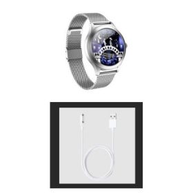 Chivo kw10pro women's smart Watch (Option: Silver set)