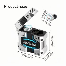 True Wireless Earbuds With ENC, Bluetooth 5.3, IPX7 Waterproof, 120 Hours Long Battery Life With Built-in Mic, Compatible With IOS & Android Devi (Option: 1)