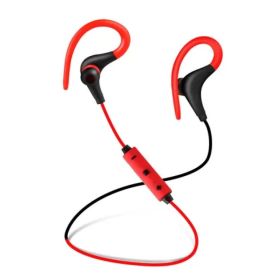 Wireless Headsets V4.1 Sport In-Ear Stereo Headphones Sweat-proof (Option: Red)