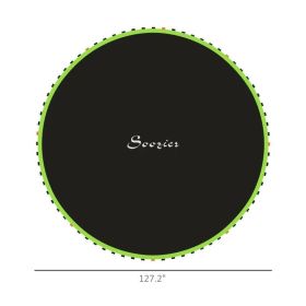 Trampoline Replacement Mat, Fits Trampoline W 72 V-Hooks &  Springs Spring & Frame Not Included  Green (Option: Green)