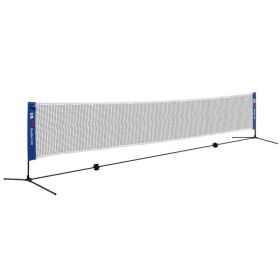 DOUBLE FISH Portable Badminton Net Versatile Portable Badminton Net - Foldable, Standard Size For Indoor & Outdoor Sports - Ideal For Volleyball (Option: WhiteBlack Blue)